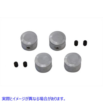 37-9131 ヘッドボルトカバーセット クローム Head Bolt Cover Set Chrome 取寄せ Vツイン (検索用／43890-93