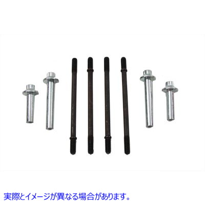 37-9322 クロームヘッドボルト付きシリンダーハードウェアキット Cylinder Hardware Kit with Chrome Headbolts 取寄せ Vツイン