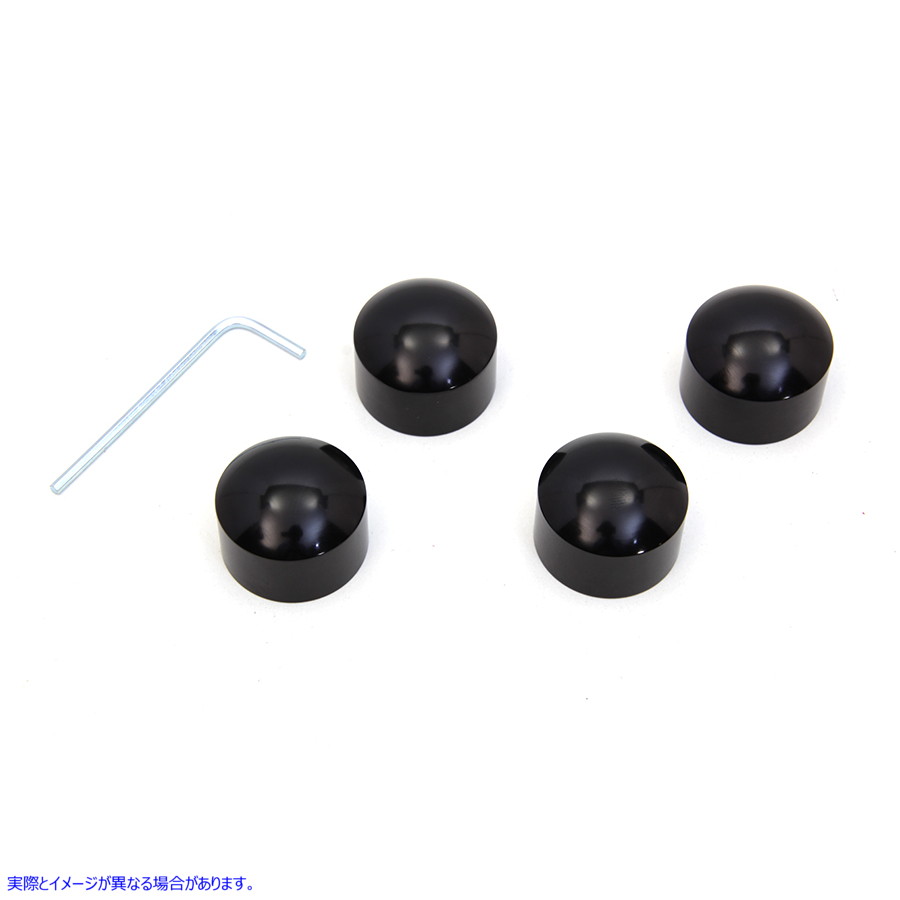 37-9399 シリンダーヘッドボルトカバーセット ブラック Cylinder Headbolt Cover Set Black 取寄せ Vツイン (検索用／