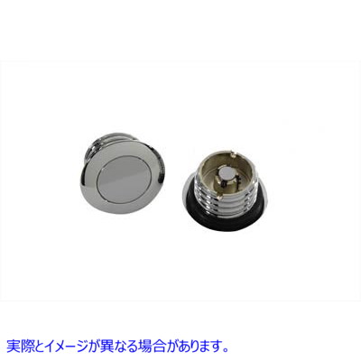 38-0401 スムーススタイルガスキャップセット Smooth Style Gas Cap Set 取寄せ Vツイン (検索用／