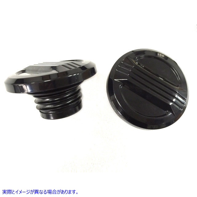 38-0494 エアフローガスキャップセット ブラック Air Flow Gas Cap Set Black 取寄せ Vツイン (検索用／