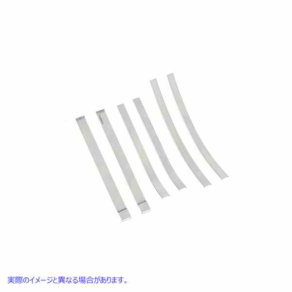 38-0508 エンブレム/トリムマウントストリップセット未加工鋼 取寄せ Vツイン Emblem/Trim Mount Strip Set Raw Steel (検索用／