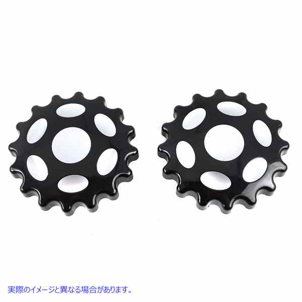 38-0610 スプロケット ガス キャップ ベント付き ブラック Sprocket Gas Cap Vented Black 取寄せ Vツイン (検索用／