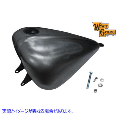 38-0638 ワイアット ガトリング ボブド 2.3 ガロン ガソリン タンク Wyatt Gatling Bobbed 2.3 Gallon Gas Tank 取寄せ Vツイン