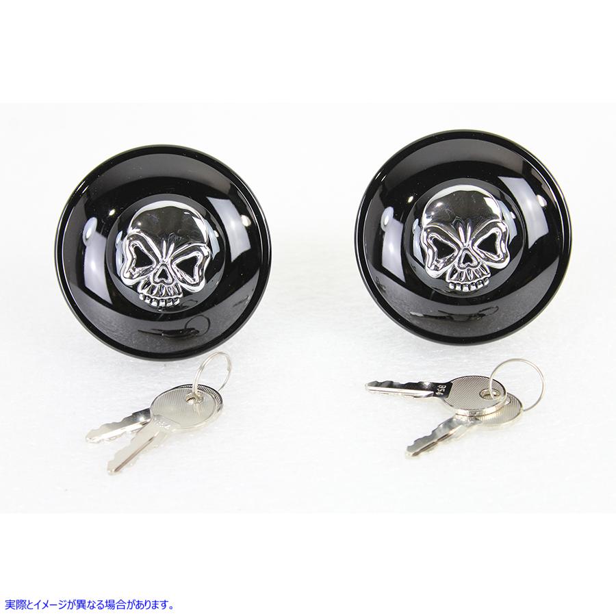 38-0652 キー付きガス キャップ セット ベント付きおよびベントなし ブラック Keyed Gas Cap Set Vented and Non-Vented Black