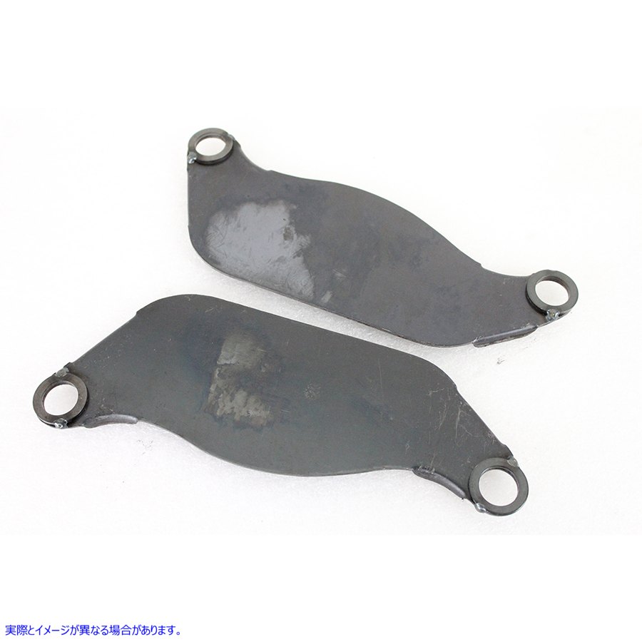 38-1136 ガソリンタンクフロントブラケットセットロースチール Gas Tank Front Bracket Set Raw Steel 取寄せ Vツイン (検索用／