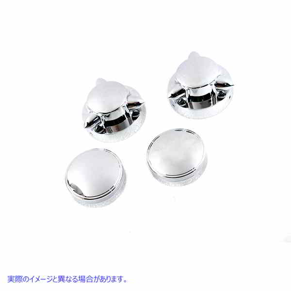 38-1283 クロメットガスキャップセット 取寄せ Vツイン Krommet Gas Cap Set (検索用／