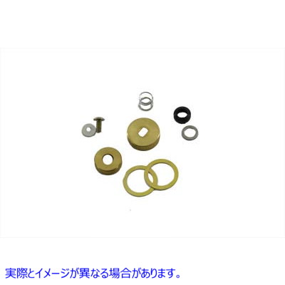 38-6163 ペットコック遮断ノブとカラーのセット Petcock Shut Off Knob and Collar Set 取寄せ Vツイン (検索用／