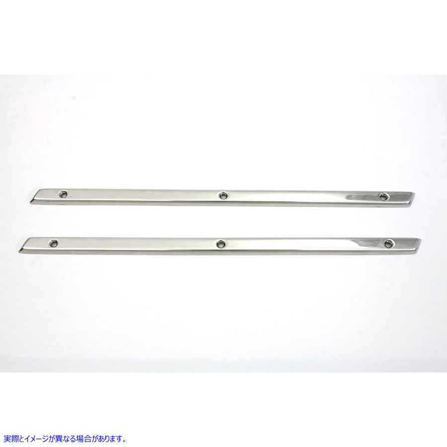 38-7044 ステンレススチールエンブレムトリムストリップ Stainless Steel Emblem Trim Strips 取寄せ Vツイン (検索用／