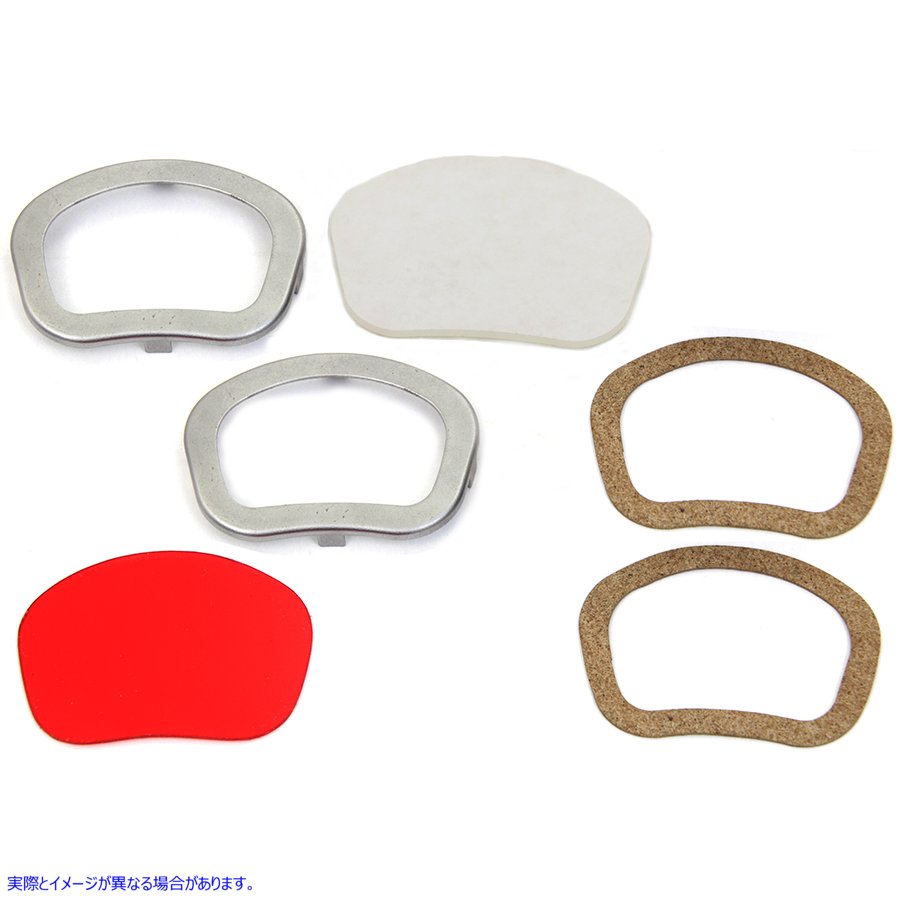 39-0035 ダッシュパネル レンズ リム セット 未加工 取寄せ Vツイン Dash Panel Lens Rim Set Raw (検索用／