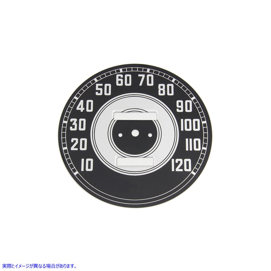 39-0056 黒錫スピードメーターフェイス 取寄せ Vツイン Black Tin Speedometer Face (検索用／