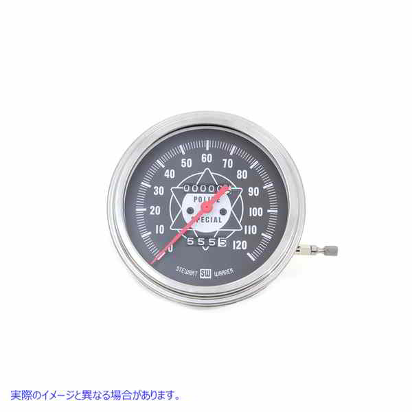 39-0072 1:1比率と赤い針のスピードメーター 取寄せ Vツイン Speedometer with 1:1 Ratio and Red Needle (検索用／
