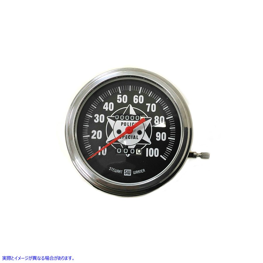 39-0073 1:1比率と赤い針のスピードメーター 取寄せ Vツイン Speedometer with 1:1 Ratio and Red Needle (検索用／