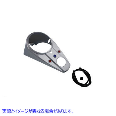 39-0110 クローム 3 ライト ダッシュ パネル 取寄せ Vツイン Chrome Three Light Dash Panel (検索用／71272-62