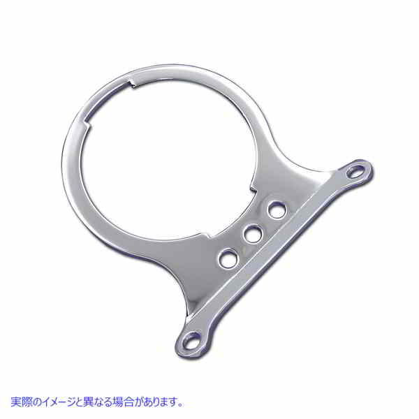 39-0142 クロムシングルゲージマウントブラケット Single Gauge Mount Bracket 取寄せ Vツイン (検索用／67053-83