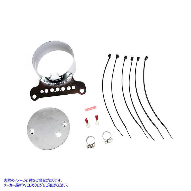 39-0212 シングルゲージマウントブラケットクローム Single Gauge Mount Bracket Chrome 取寄せ Vツイン (検索用／67293-95