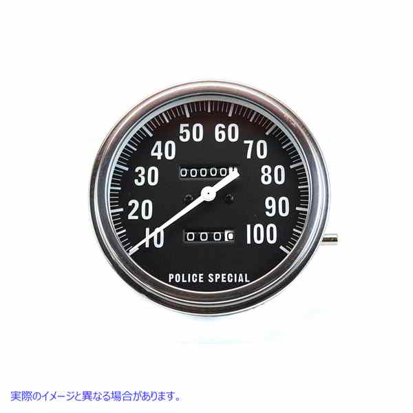 39-0293 レプリカポリス 2:1 スピードメーター 取寄せ Vツイン Replica Police 2:1 Speedometer (検索用／