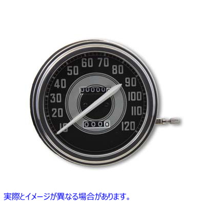 39-0299 2:1比率と白針のスピードメーター 取寄せ Vツイン Speedometer with 2:1 Ratio and White Needle (検索用／