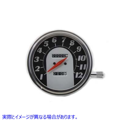 39-0306 1:1比率のトゥームストーンスタイルスピードメーター Tombstone Style Speedometer with 1:1 Ratio 取寄せ Vツイン (検