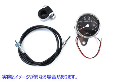 39-0315 2:1 比率のミニ 60mm スピードメーター キット Mini 60mm Speedometer Kit with 2:1 Ratio 取寄せ Vツイン (検索用／