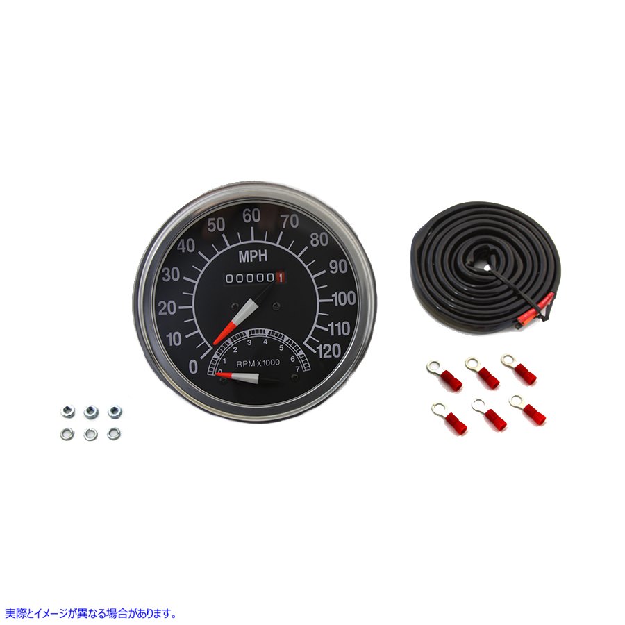 39-0380 2240:60比率のスピードメーターとタコメーター Speedometer with 2240:60 Ratio and Tachometer 取寄せ Vツイン (検索用