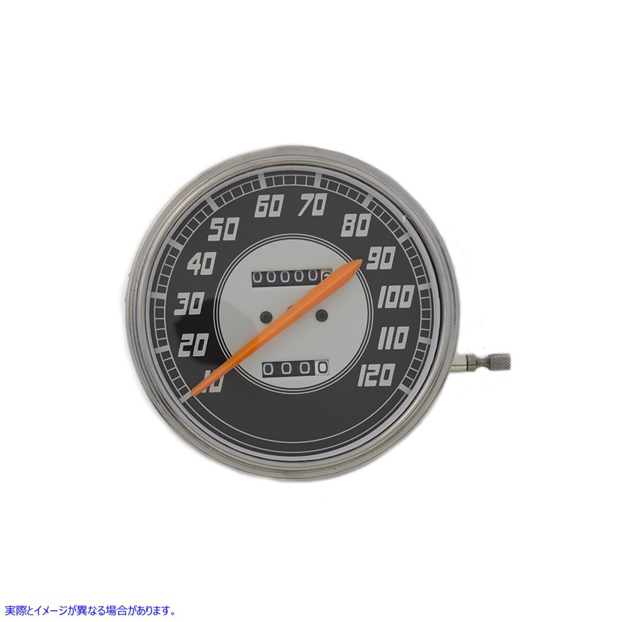 39-0426 オレンジ色の針付きレプリカ 2:1 スピードメーター 取寄せ Vツイン Replica 2:1 Speedometer with Orange Needle (検索