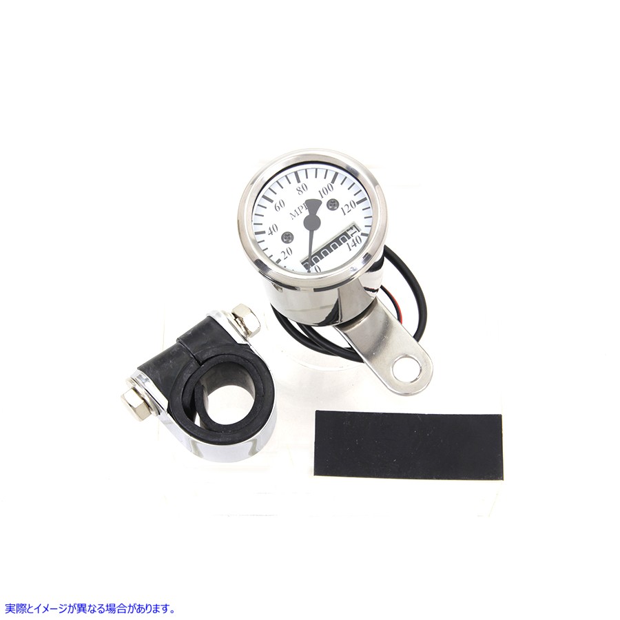 39-0436 2240:60 比率のミニ 48mm スピードメーター Mini 48mm Speedometer with 2240:60 Ratio 取寄せ Vツイン (検索用／