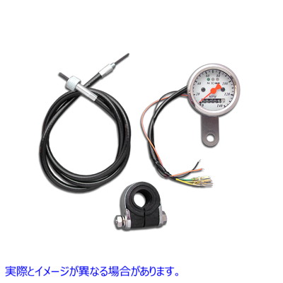 39-0439 2:1 比率のミニ 48mm スピードメーター Mini 48mm Speedometer with 2:1 Ratio 取寄せ Vツイン (検索用／