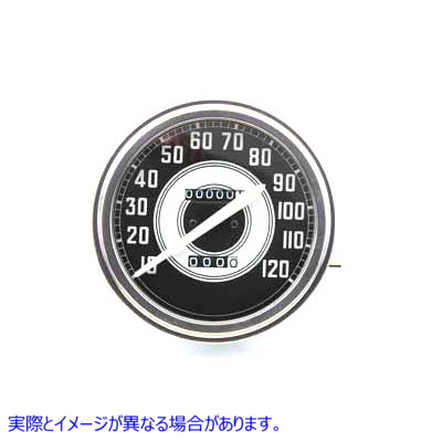39-0458 2:1比率と白針のスピードメーター 取寄せ Vツイン Speedometer with 2:1 Ratio and White Needle (検索用／