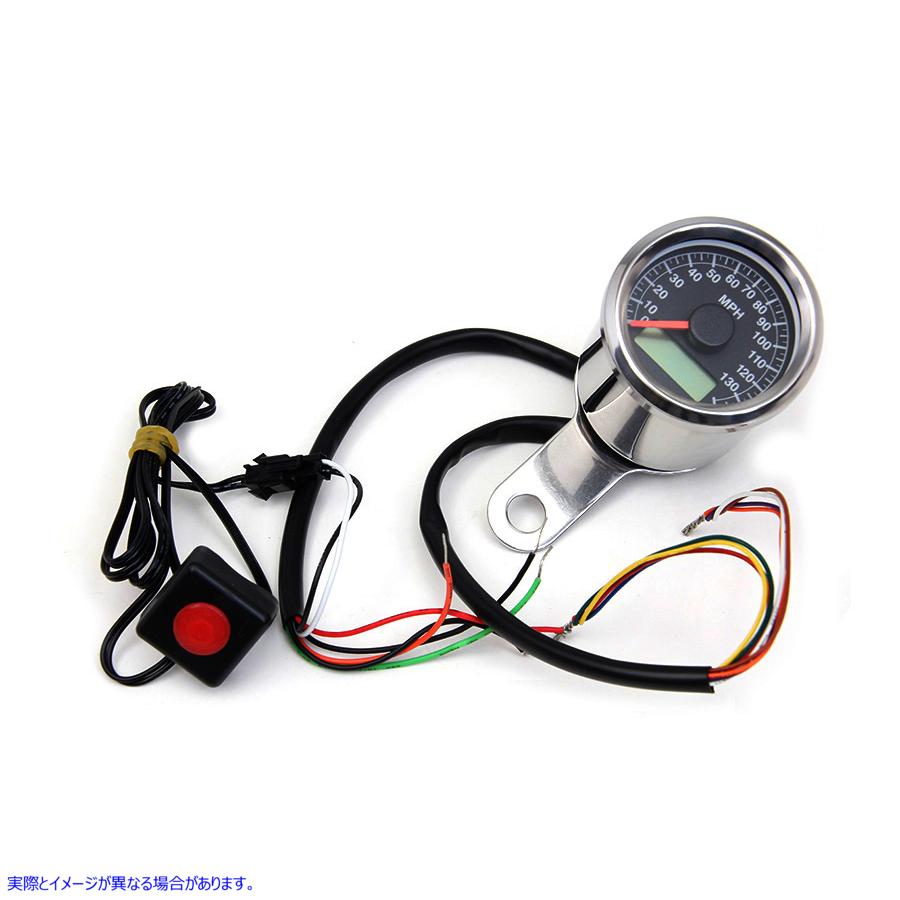 39-0464 2インチミニ電気スピードメーター 2 inch Mini Electric Speedometer 取寄せ Vツイン (検索用／