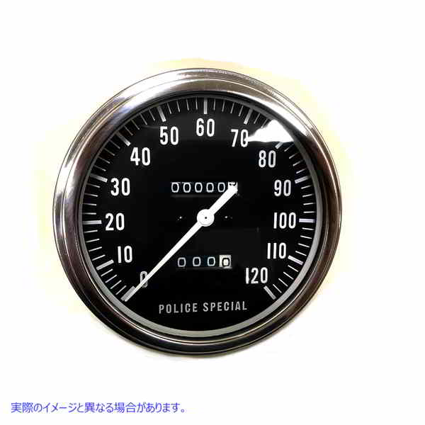 39-0471 レプリカポリス 2:1 スピードメーター 取寄せ Vツイン Replica Police 2:1 Speedometer (検索用／