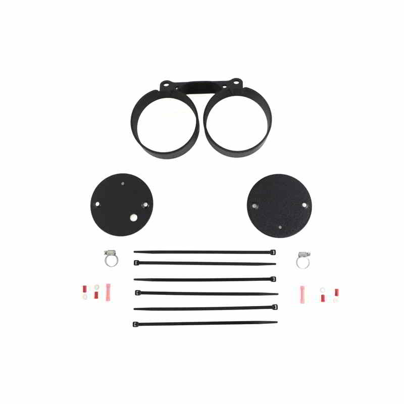 39-0496 デュアル ゲージ マウント ブラケット ブラック 取寄せ Vツイン Dual Gauge Mount Bracket Black (検索用／