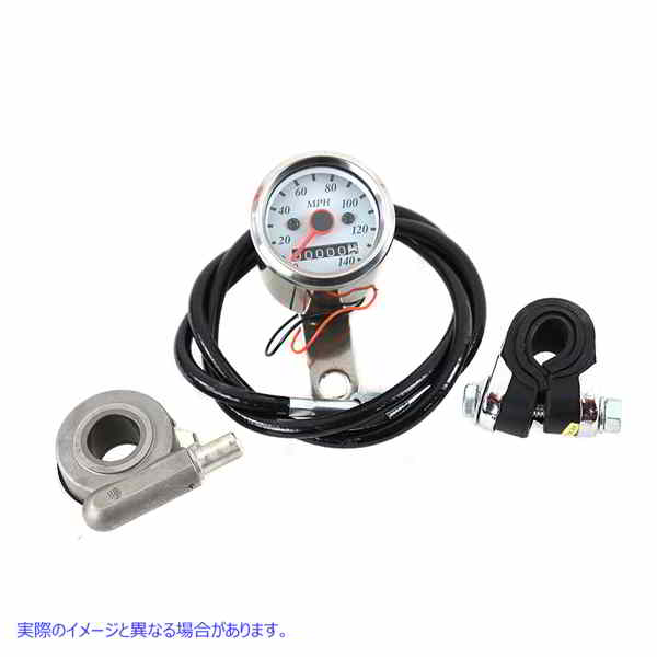 39-0554 Deco Mini 48mm スピードメーター キット (2:1 比率) Deco Mini 48mm Speedometer Kit with 2:1 Ratio 取寄せ Vツイン (