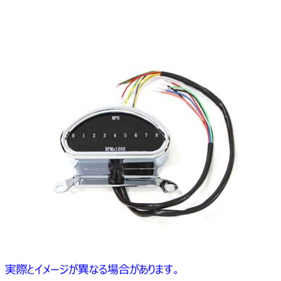 39-0685 デジタルミニスピードメーターとタコメーター Digital Mini Speedometer and Tachometer 取寄せ Vツイン (検索用／