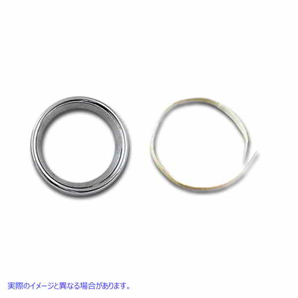 39-0704 2 インチ ゲージ ベゼル カバー クローム 2 inch Gauge Bezel Cover Chrome 取寄せ Vツイン (検索用／74550-92