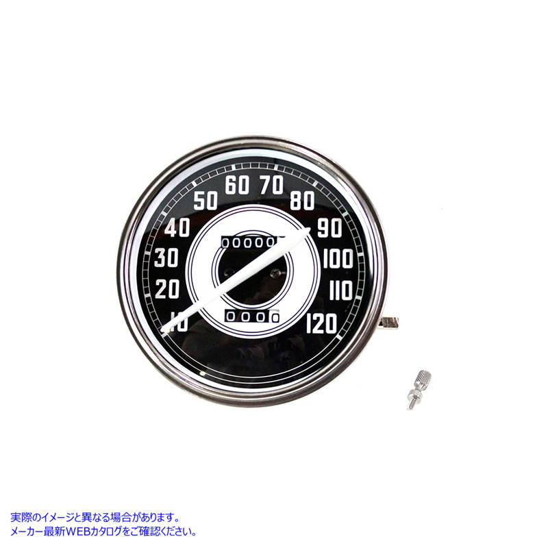 39-0829 レプリカ 2:1 スピードメーター (白針付き) 取寄せ Vツイン Replica 2:1 Speedometer with White Needle (検索用／