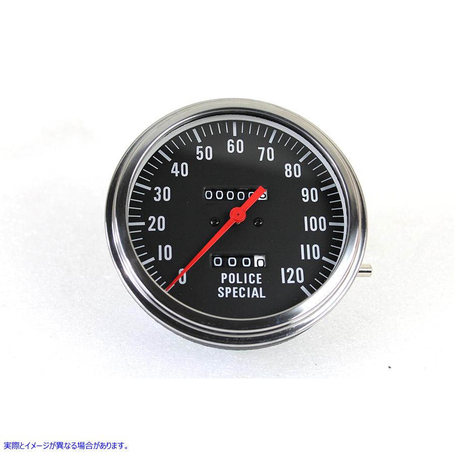 39-0868 警察のスピードメーター 2:1 比率 Police Speedometer 2:1 Ratio 取寄せ Vツイン (検索用／