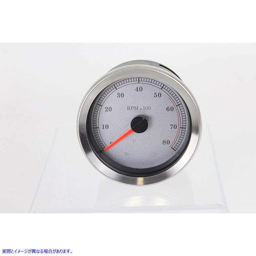 39-0983 4インチシルバー電子タコメーター 4 inch Silver Electronic Tachometer 取寄せ Vツイン (検索用／