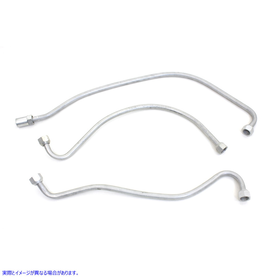 40-0088 アルミニウムオイルラインセット Oil Line Set Cadmium 取寄せ Vツイン (検索用／ V-Twin