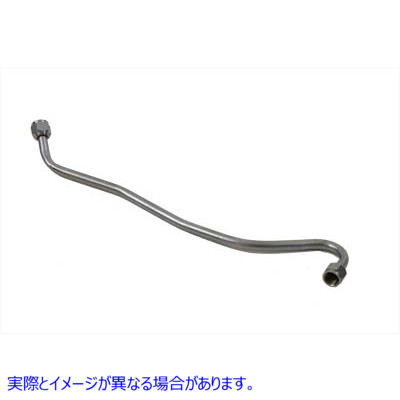 40-0132 【廃番】 リターンオイルラインクローム 取寄せ Vツイン Return Oil Line Chrome (検索用／63506-38