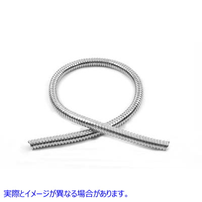 40-0215 クロームメタルホースカバー Chrome Metal Hose Cover 取寄せ Vツイン (検索用／