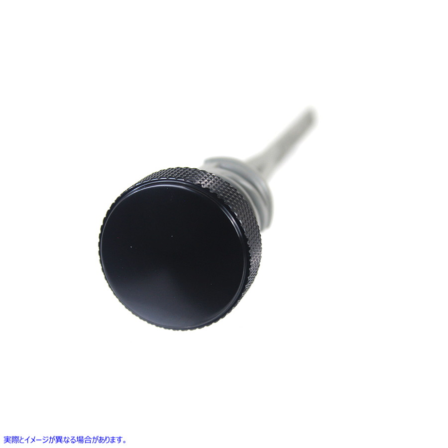 40-0288 オイルタンクディップスティック ブラック Oil Tank Dipstick Black 取寄せ Vツイン (検索用／