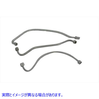 40-0374 【廃番】 オイルラインセット カドミウム 取寄せ Vツイン Oil Line Set Cadmium (検索用／