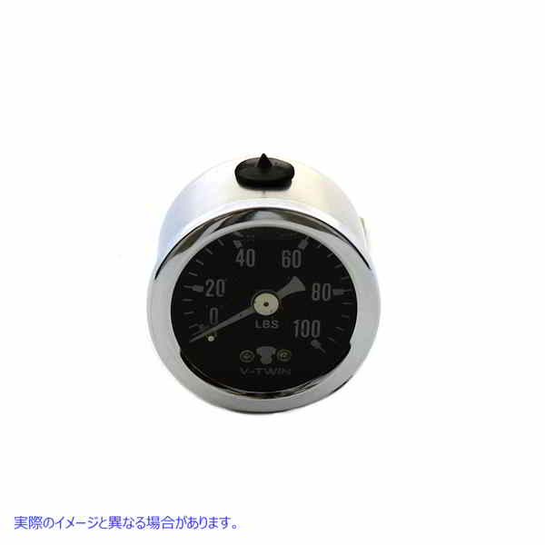 40-0385 液体封入油圧計 Liquid Filled Oil Pressure Gauge 取寄せ Vツイン (検索用／