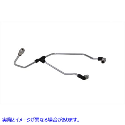 40-0606 クロームトップオイルライン 取寄せ Vツイン Chrome Top Oil Line (検索用／