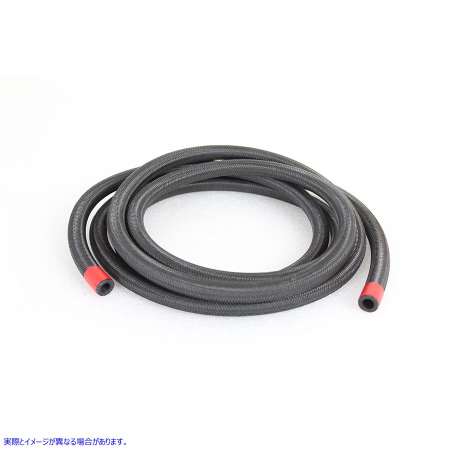 40-0762 ブレードオイルホース ブラック Braided Oil Hose Black 取寄せ Vツイン (検索用／