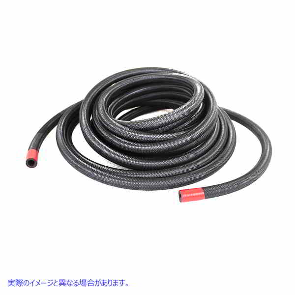 40-0765 ブレードオイルホース ブラック Braided Oil Hose Black 取寄せ Vツイン (検索用／