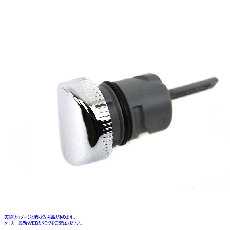 40-0847 オイルタンクディップスティックキャップアセンブリクローム 取寄せ Vツイン Oil Tank Dipstick Cap Assembly Chrome (