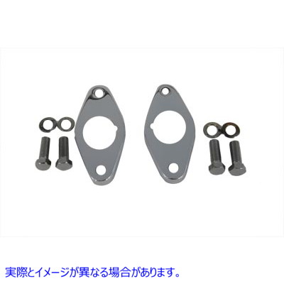 42-0030 スイングアーム ピボット カバー セット クローム Swingarm Pivot Cover Set Chrome 取寄せ Vツイン (検索用／47850-88