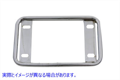 42-0063 License Plate Frame Tubular Style Chrome 取寄せ Vツイン (検索用／ V-Twin